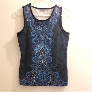 Athleta Muscle Up Paisley Tank S Small